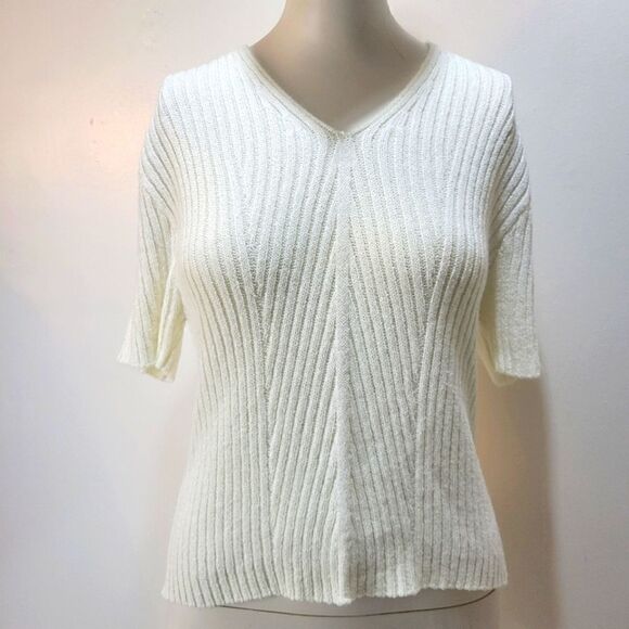 Vintage Jessica Ivory Sweater Tee - Picture 1 of 7